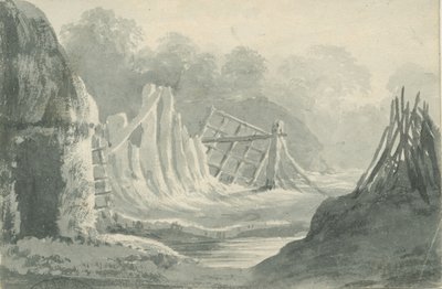 リッチフィールド-エディアル：セピア・ウォッシュ・ドローイング、ND [1788-1855] （ドローイング 作： Henry Curzon Allport