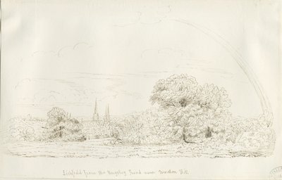 リッチフィールド-ノースビュー（遠方）：ペン画、nd [1788-1855]（絵） 作： Henry Curzon Allport