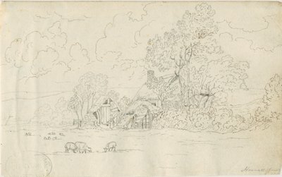 ストナル教会：ペン画、1813年6月20日 作： Henry Curzon Allport