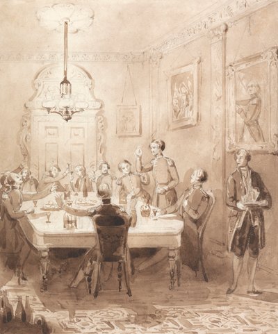 The Life of a Nobleman: Scene the Seventh - The Mess Room 作： Henry Dawe