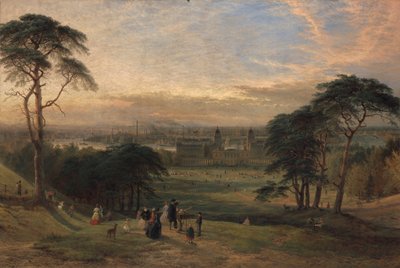グリニッジ・ヒルからのロンドン [1869年、王立芸術アカデミー、ロンドン、展覧会カタログ] 作： Henry Dawson