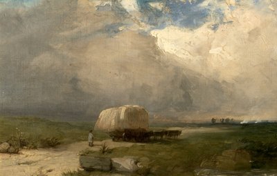 キャリアのワゴン、1845年頃 作： Henry Dawson