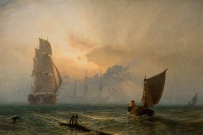 イギリスの木製の壁、1856 年。 作： Henry Dawson