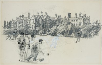 ボウリング場から見たチードル精神病院 作： Henry Edward Tidmarsh