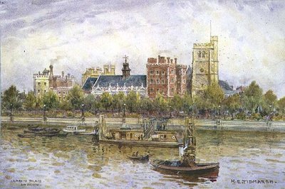 ランベス宮殿と教会 作： Henry Edward Tidmarsh