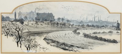 クレセントから見たピールパークとペンドルトン 作： Henry Edward Tidmarsh
