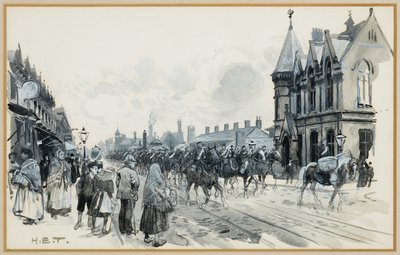 リージェント・ロードのサルフォード歩兵兵舎と無料図書館 作： Henry Edward Tidmarsh