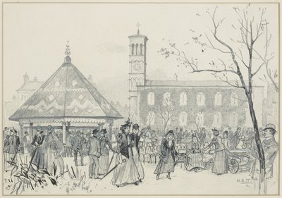 アードウィック・グリーンの土曜日の午後 作： Henry Edward Tidmarsh