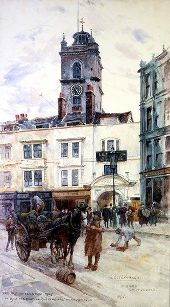 セントジャイルズ、クリップルゲート 作： Henry Edward Tidmarsh