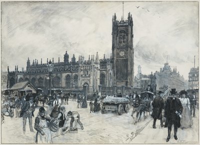ハント銀行から見た大聖堂 作： Henry Edward Tidmarsh