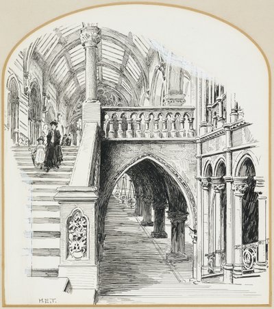 大階段、タウンホール 作： Henry Edward Tidmarsh