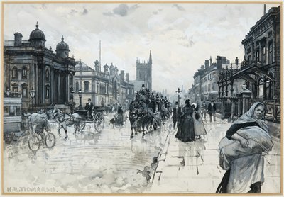 ユダヤ人のシナゴーグとチーザム・タウン・ホール 作： Henry Edward Tidmarsh