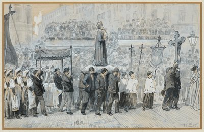 夏至祭の行列 作： Henry Edward Tidmarsh