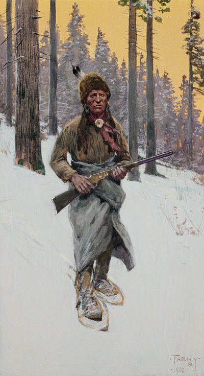 サスペンスの瞬間 作： Henry Farny