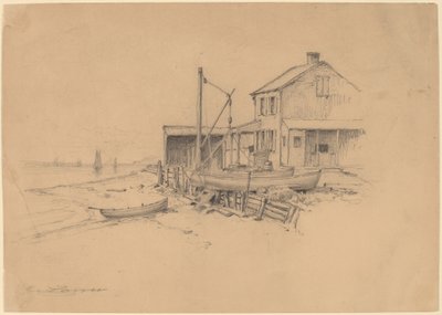 漁船とシャック 作： Henry Farrer