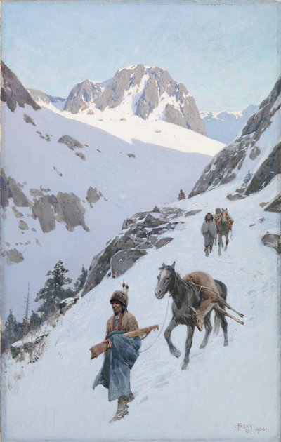 成功した狩猟、1906年。 作： Henry Francois Farny