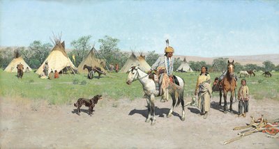 新しい牧草地で、1895 作： Henry Francois Farny