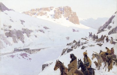 新しい日の朝、1906 作： Henry Francois Farny