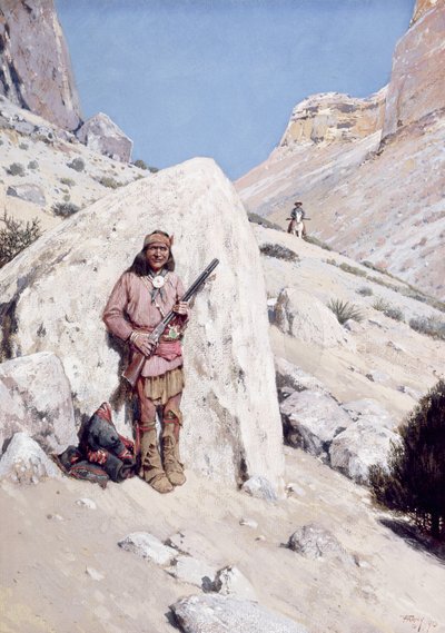 サスペンス、1890 作： Henry Francois Farny