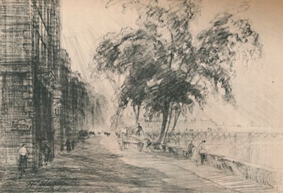 パリのすべての通りの中でセーヌは最も興味深いです、c1927、1927 作： Henry Franks Waring