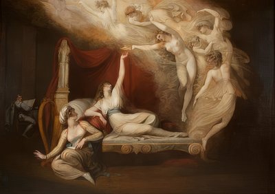 アラゴンのキャサリンのビジョン。 1781 作： Johann Heinrich Füssli