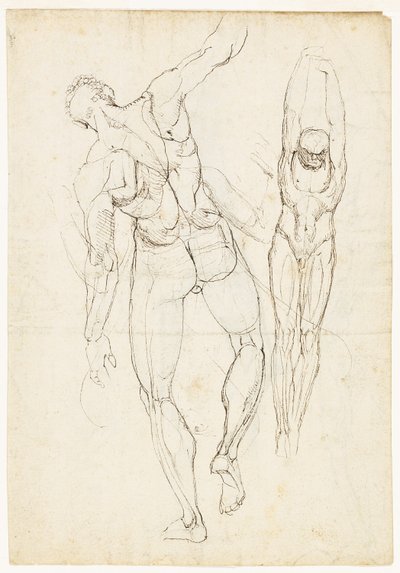 図の研究 (直腸と裏面) 作： Johann Heinrich Füssli
