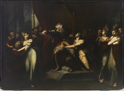 リア・バニシング・コーデリア、1784-90年 作： Johann Heinrich Füssli