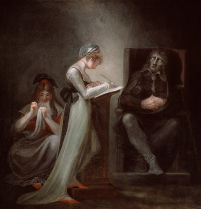 娘に口述するミルトン 作： Johann Heinrich Füssli