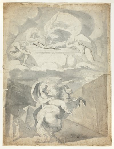 冥界のオーディン 作： Johann Heinrich Füssli