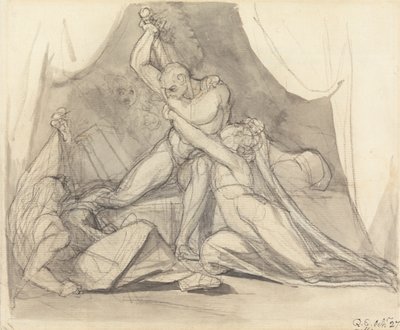 パーシヴァルがベリサンをウルマの呪文から解放する 作： Johann Heinrich Füssli