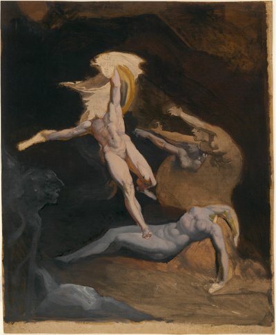 ゴルゴンの洞窟から始まるペルセウス 作： Johann Heinrich Füssli