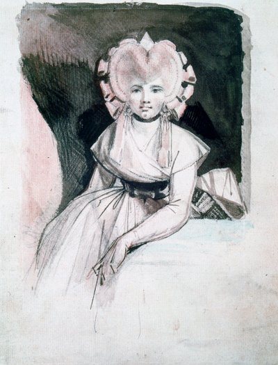 フセリ夫人の肖像、1741-1825 作： Johann Heinrich Füssli