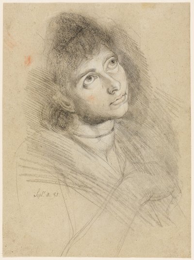 女性の肖像（マーサ・ヘス） 作： Johann Heinrich Füssli