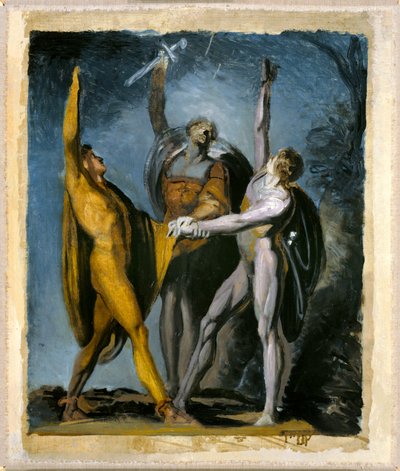 ルトリ、女性像の誓いのスケッチ 作： Johann Heinrich Füssli