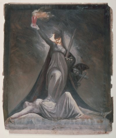 異端審問のための習作、Columbiadへの挿絵 作： Johann Heinrich Füssli