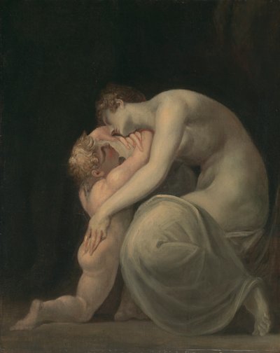 テケメッサとエウリサケ 作： Johann Heinrich Füssli