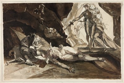 絶望の洞窟 作： Johann Heinrich Füssli