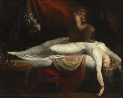 悪夢、1781 作： Johann Heinrich Füssli