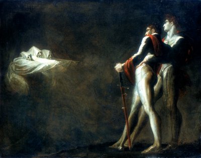 マクベスとバンコウに登場する3人の魔女、18世紀後半 作： Johann Heinrich Füssli