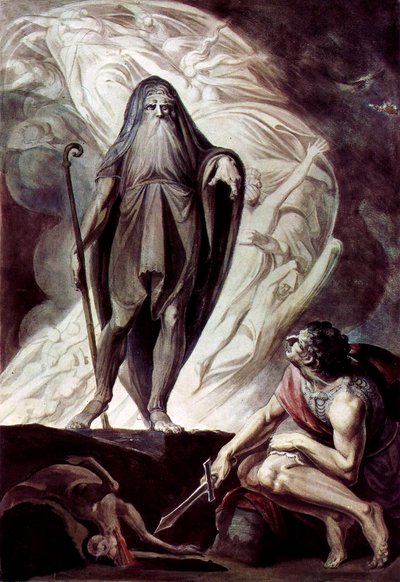 テレジアは犠牲の間にユリシーズに現れます 作： Johann Heinrich Füssli