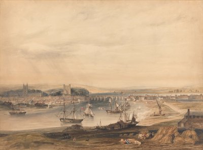 ロチェスター、町、港の眺め 作： Henry Gastineau