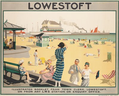 ローストフトを宣伝するポスター 作： Henry George Gawthorn