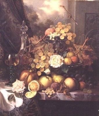 果物のある静物画 作： Henry George Todd