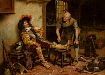 A Splendid Fit 鎧（クロモリソ）を装着した男 作： Henry Gillard (after) Glindoni