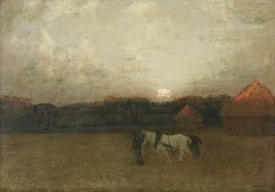 無精ひげ畑 1909年頃（キャンバスに油彩） 作： Henry Golden Dearth
