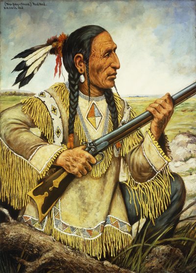 （Na-Pay-Shure）赤い手、1862 作： Henry H. Cross