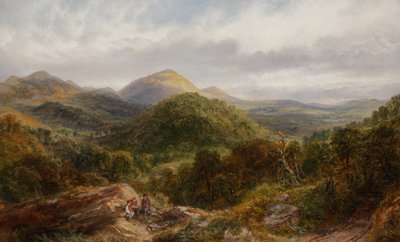 ブリティッシュキャンプとヘレフォードシャービーコン、1872年 作： Henry Harris Lines