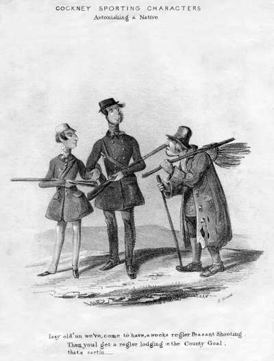 コックニースポーツキャラクター。 19世紀の驚くべき先住民。 作： Henry Heath
