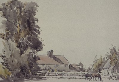 農場と木 作： Henry Herbert Bulman