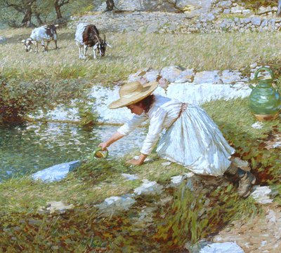 プロバンスストリーム、1903年頃 作： Henry Herbert La Thangue